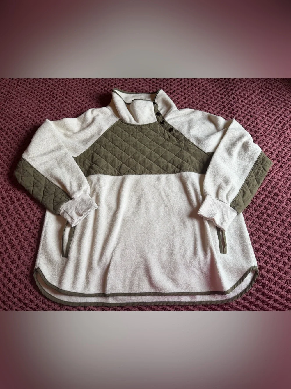 Vanilla Bay Quilted Cowl Pullover